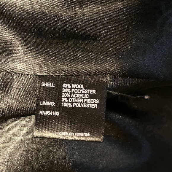 Ivanka Trump Wool Blend Black & White Buffalo Plaid Jacket - Picture 6 of 6